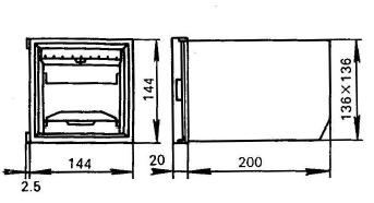 EL记录仪、记录报警仪外形尺寸